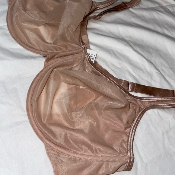 Cacique Sheer Underwire Bra - Tan - Picture 2 of 6